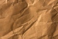 Crinkled brown paper texture