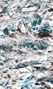 Crinkled foil background crushed texture silver