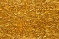 Crinkled Gold Foil Background