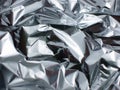 Crinkled tinfoil Royalty Free Stock Photo