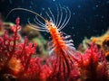 Crinoid Shrimp  Made With Generative AI illustration Royalty Free Stock Photo