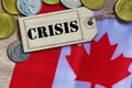 Crisis ahead in Canada. Royalty Free Stock Photo