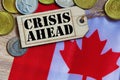 Crisis ahead in Canada. Royalty Free Stock Photo