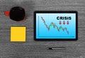 Crisis chart Royalty Free Stock Photo