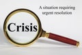 Crisis Concept in Words Royalty Free Stock Photo