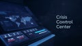 Crisis Control Center - Technology and Monitoring Royalty Free Stock Photo