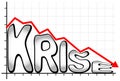 Crisis - Krise (german language) Royalty Free Stock Photo