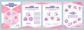 Crisis management team pink brochure template