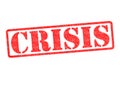 CRISIS Rubber Stamp Royalty Free Stock Photo