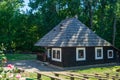 Crisma Saru Dornei, a Traditional Wooden House at the Bucovina Village Museum, Romania Royalty Free Stock Photo