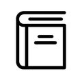 Book Icon: Simple, Bold, and Clear Communication of Knowledge Royalty Free Stock Photo