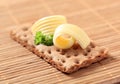 Crisp bread and butter Royalty Free Stock Photo