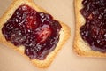 crisp bread with jam Royalty Free Stock Photo