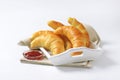 Crisp butter crescent rolls Royalty Free Stock Photo