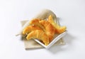 Crisp butter crescent rolls Royalty Free Stock Photo