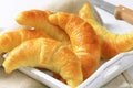 Crisp butter crescent rolls Royalty Free Stock Photo