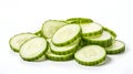 Crisp cucumber slices