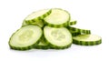 Crisp cucumber slices