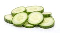 Crisp cucumber slices