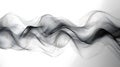 Crisp flowing ink waves create dynamic minimalist style, evoking calmness and elegance
