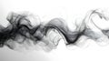 Crisp flowing ink waves create dynamic minimalist style, evoking calmness and elegance