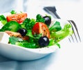 Crisp fresh Greek salad