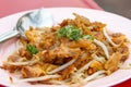 Crisp fried oyster pancake Royalty Free Stock Photo