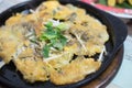 Crisp fried oyster pancake Royalty Free Stock Photo