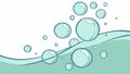 Effervescent Water Bubbles, Clean Liquid Vector Background, vector design Generative AI Royalty Free Stock Photo