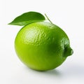 Crisp And Lifelike Lime With Green Leaves: A High-key Bombacore Infused With Social Commentary