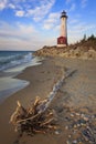 Crisp Point Lighthouse Royalty Free Stock Photo