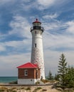 Crisp Point Lighthouse Royalty Free Stock Photo