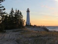Crisp Point Lighthouse Sunrise Royalty Free Stock Photo