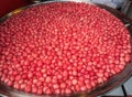 Crisp pomegranate seeds