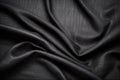 crisp shot of black linen suit fabric