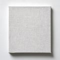 Crisp White Linen Canvas with Crosshatch Texture in Minimalist Setting