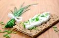 Crispbread and chives