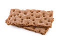 Crispbread Isolated on White Royalty Free Stock Photo