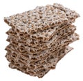Crispbread (isolated on white) Royalty Free Stock Photo