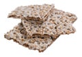 Crispbread (isolated on white) Royalty Free Stock Photo