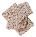 Crispbread (isolated on white) Royalty Free Stock Photo