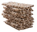 Crispbread (isolated on white) Royalty Free Stock Photo