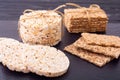 Crispbread and rice cakes