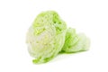 Crisphead lettuce isolated on the white background. Royalty Free Stock Photo