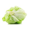 Crisphead lettuce on the white background.