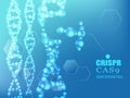 CRISPR CAS9 gene editing tool background Royalty Free Stock Photo