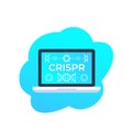 CRISPR, genome editing technology vector icon Royalty Free Stock Photo