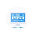 CRISPR, genome editing technology, vector Royalty Free Stock Photo