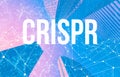 Crispr theme with abstract patterns and skyscrapers