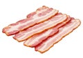 Crispy Bacon Strips Ready for Breakfast Royalty Free Stock Photo